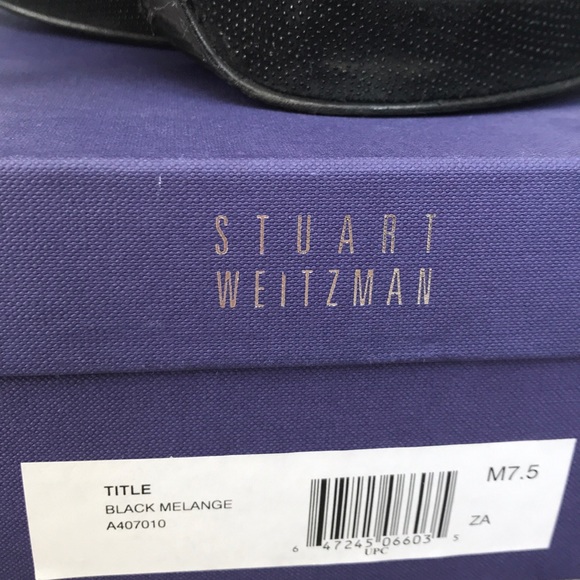 Stuart Weitzman Black melange ankle booties - Picture 4 of 8